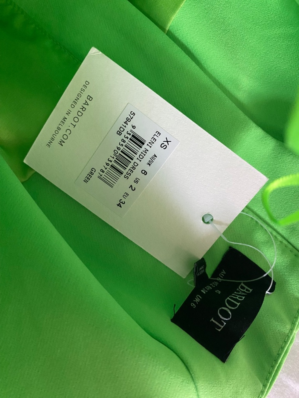 BNWT x REVOLVE Eleni Midi Dress in Green - Bardot - Picture 6 of 6